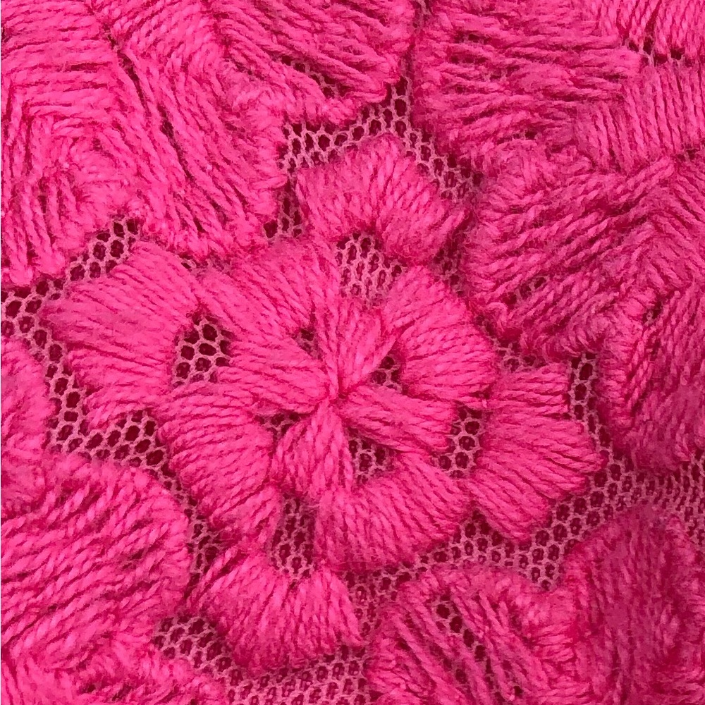 Lily Pulitzer Pink Lace and Stitched Flower Cocktail Dress - Picture 8 of 8